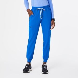 Figs Royal Blue High Waisted Uman Relaxed Jogger
